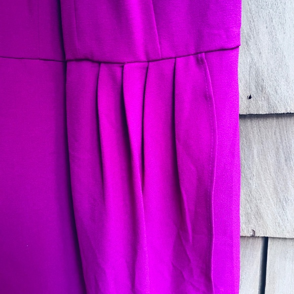 Julia Jordan Womens Knot-Neck Midi Tulip-Hem Halter Fuchsia Dress Size 8 - Picture 11 of 17